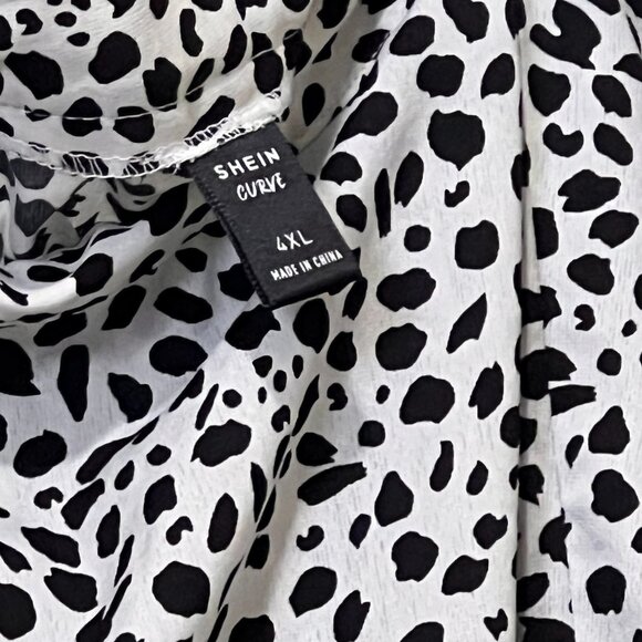 Shein Curve B&W‎ Dalmation Print. 4XL. - Picture 4 of 4